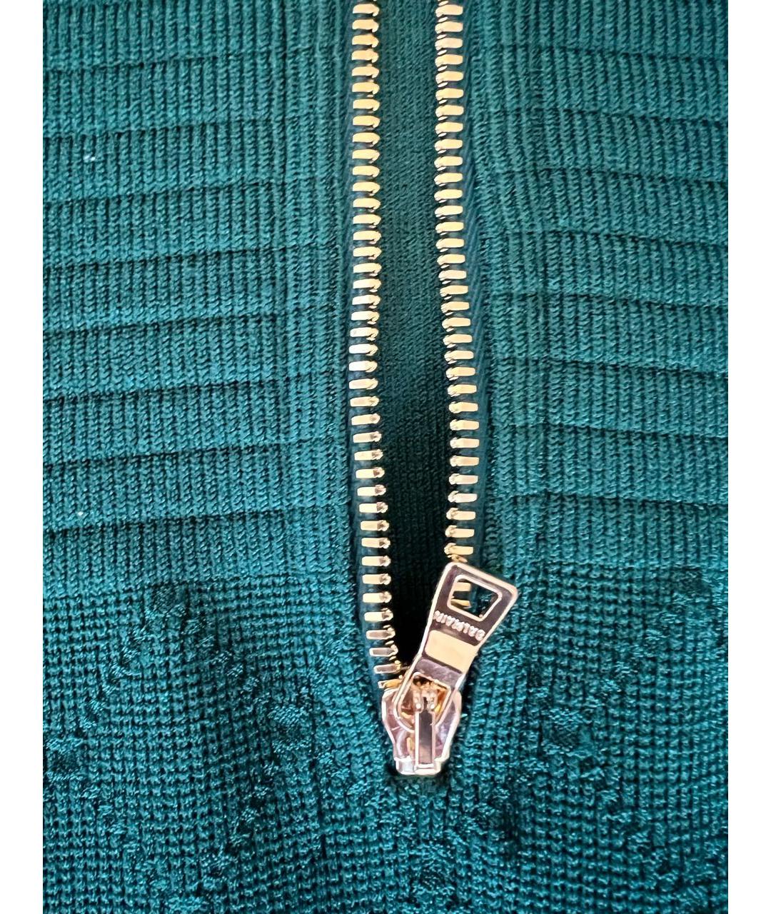 BALMAIN Зеленые вискозное повседневное платье, фото 7