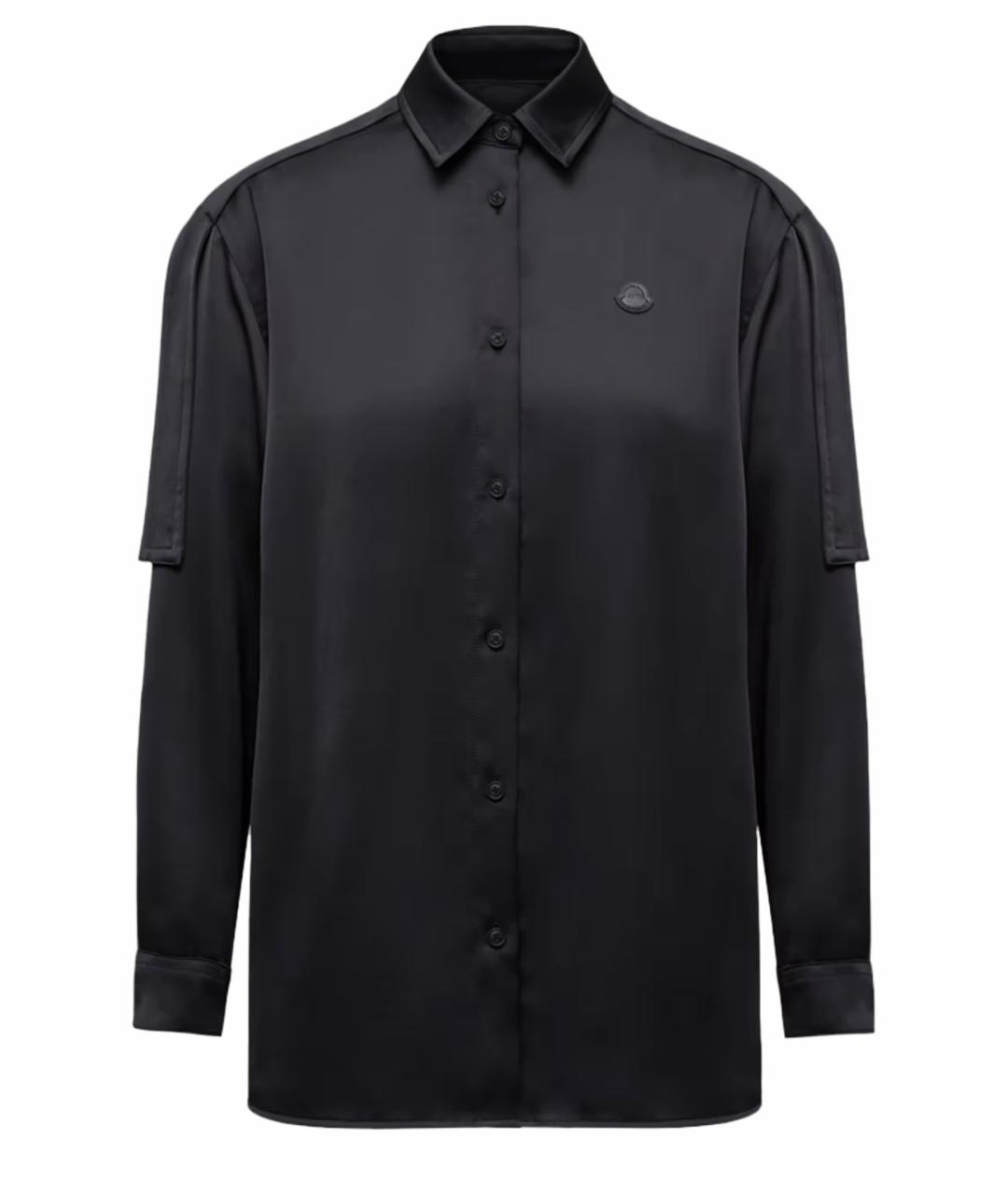 MONCLER Черная полиэстеровая рубашка, фото 1