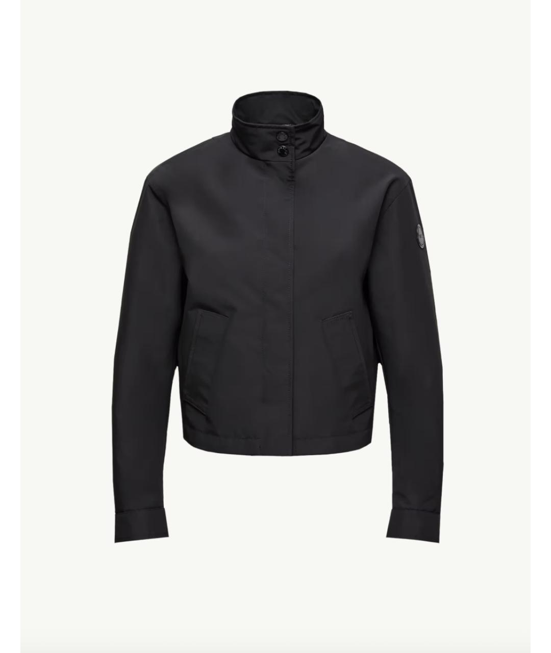 MONCLER Черная полиэстеровая куртка, фото 5