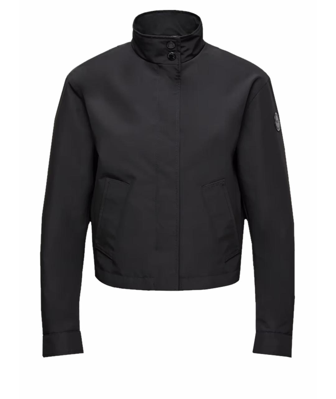 MONCLER Черная полиэстеровая куртка, фото 1