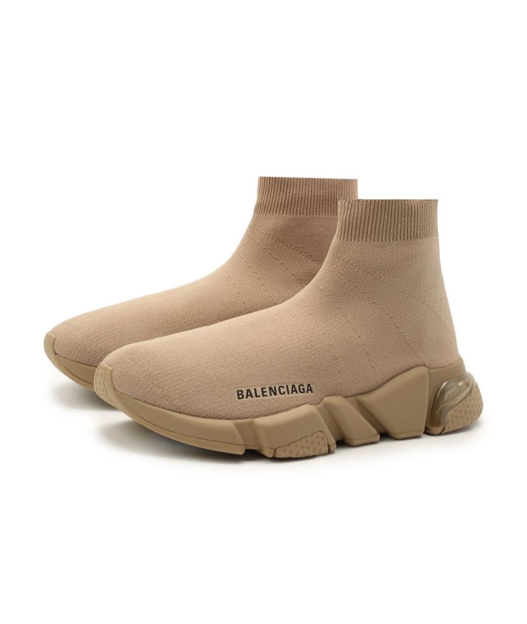 BALENCIAGA Бежевые кеды, фото 3