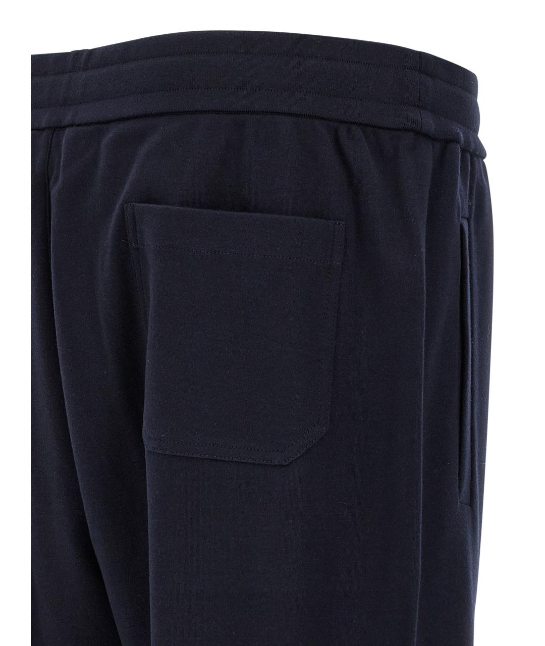BRIONI Синие хлопковые повседневные брюки, фото 3