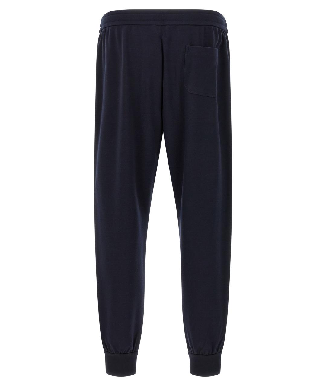 BRIONI Синие хлопковые повседневные брюки, фото 2