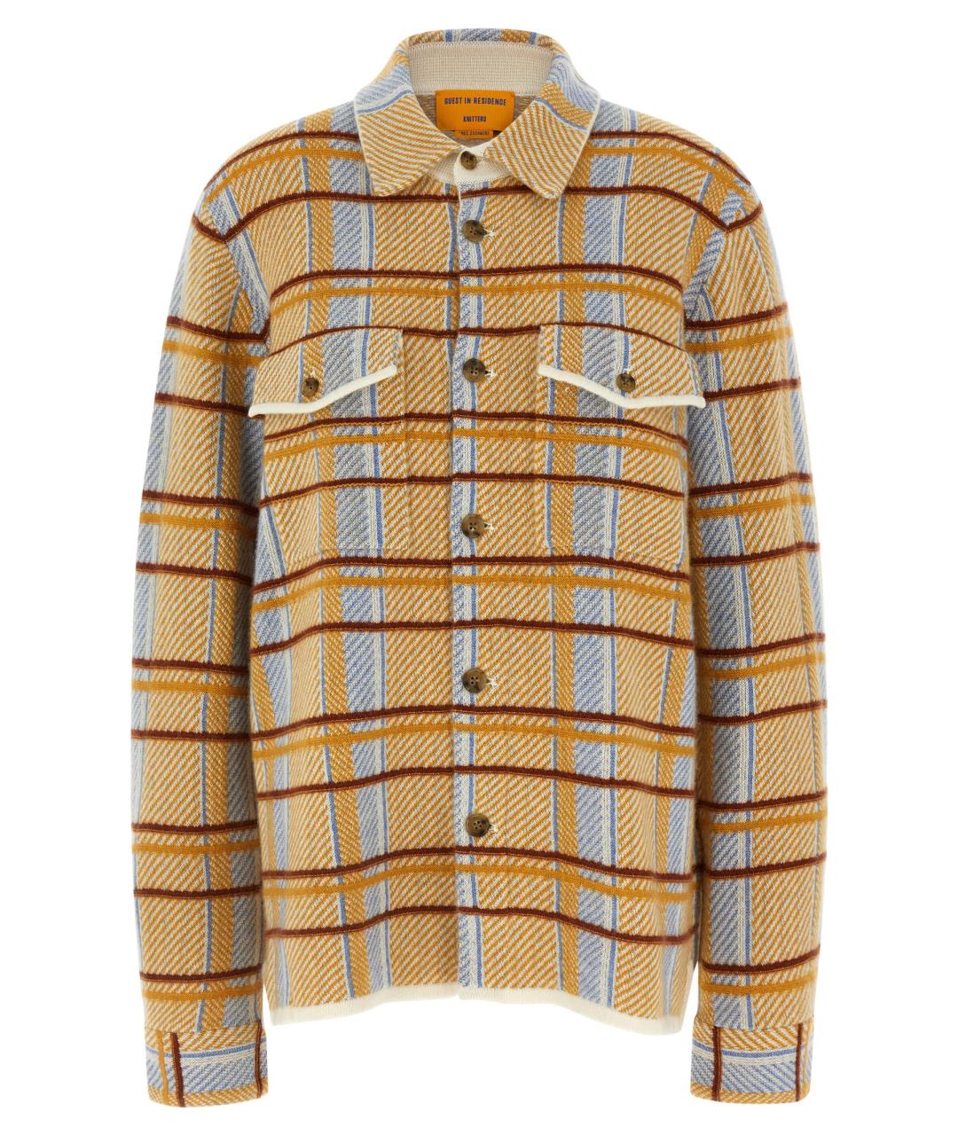 GUEST IN RESIDENCE Желтая кашемировая рубашка, фото 1