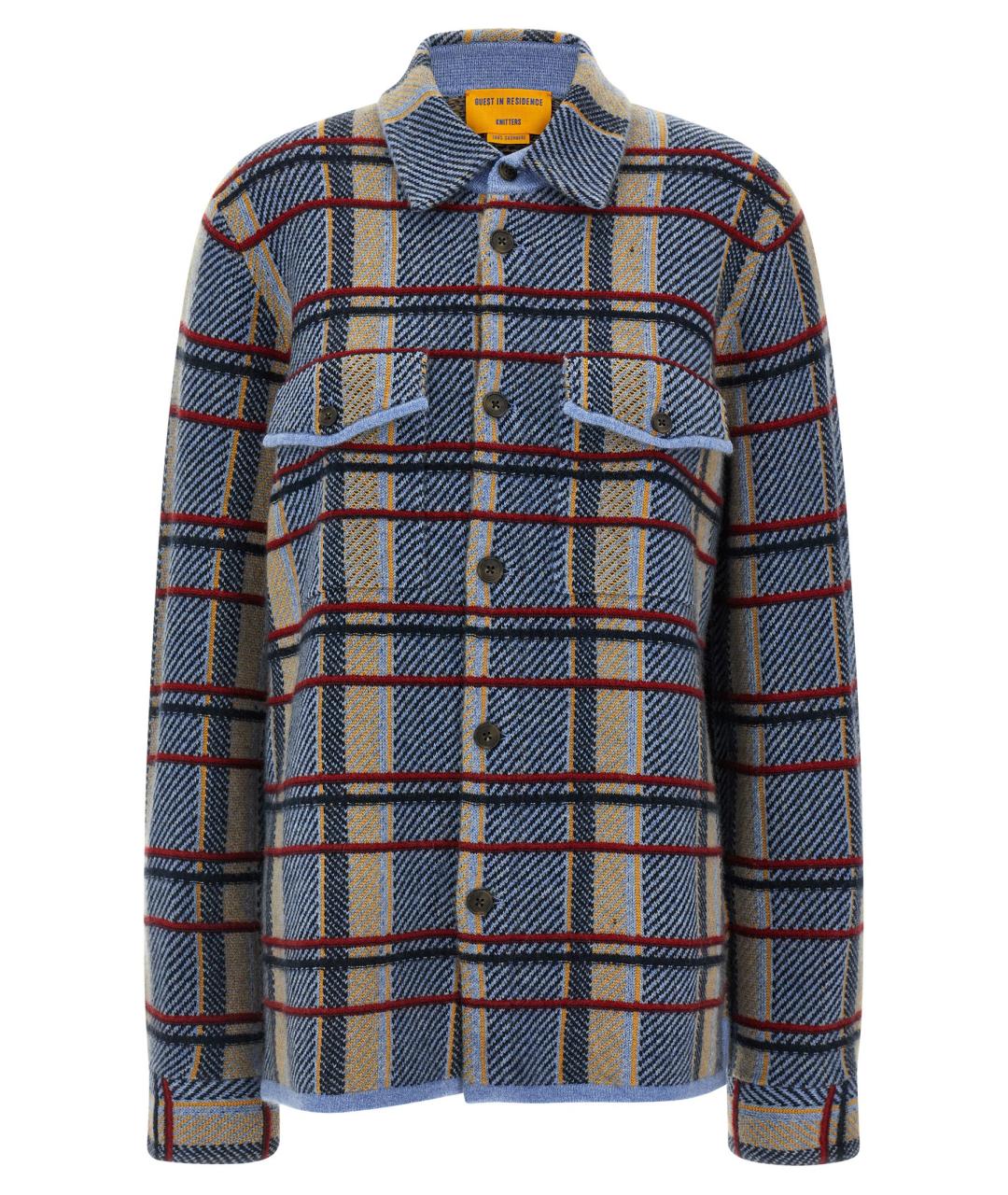 GUEST IN RESIDENCE Синяя кашемировая рубашка, фото 1