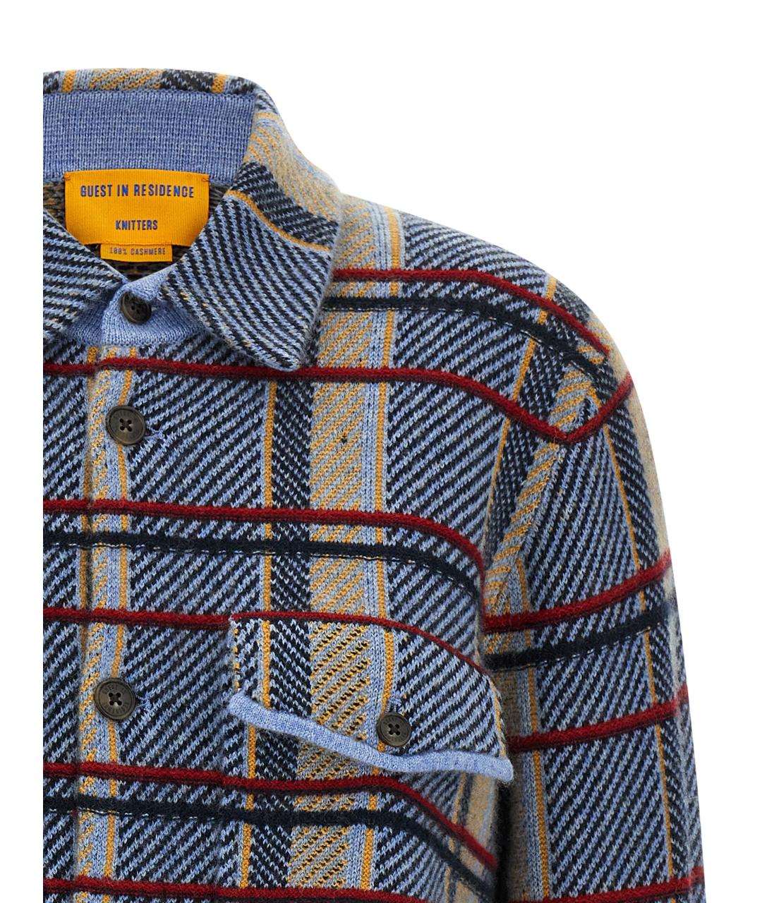 GUEST IN RESIDENCE Синяя кашемировая рубашка, фото 3