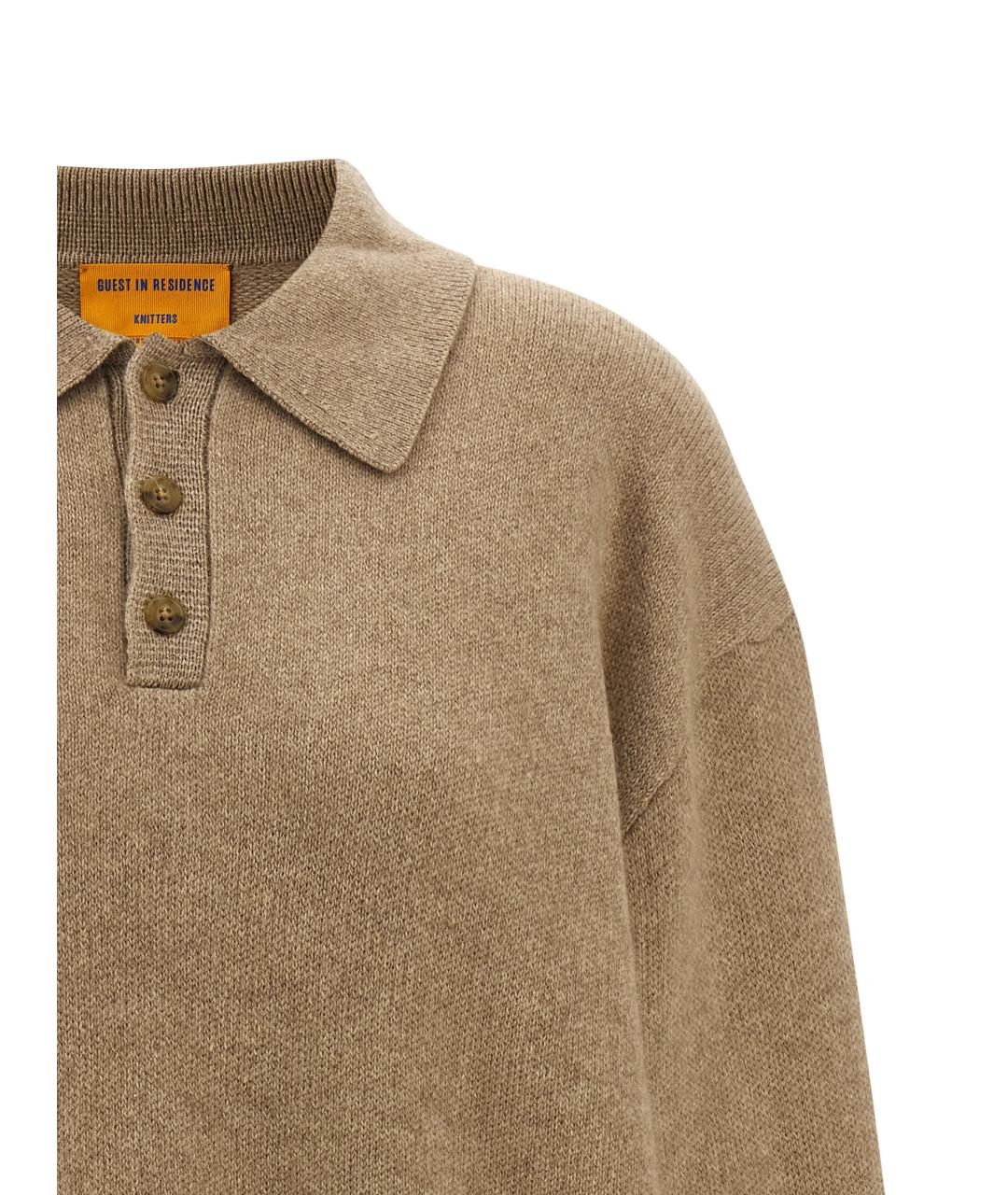 GUEST IN RESIDENCE Бежевый кашемировый джемпер / свитер, фото 3
