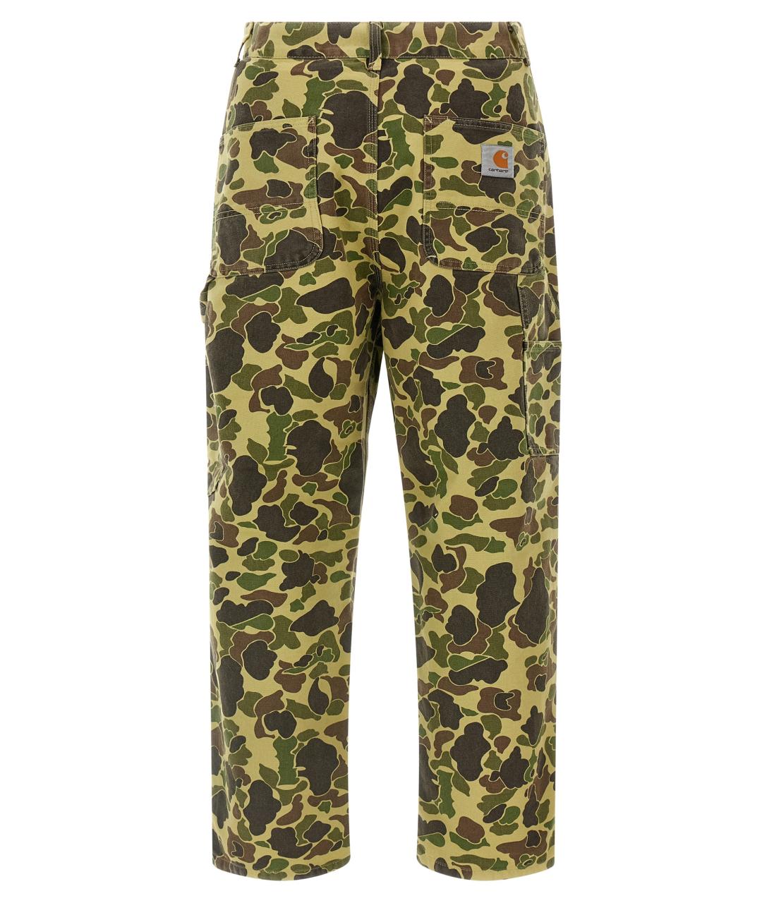 CARHARTT WIP Хаки хлопковые повседневные брюки, фото 2