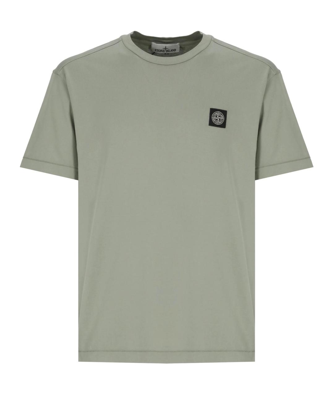 STONE ISLAND Зеленая футболка, фото 1