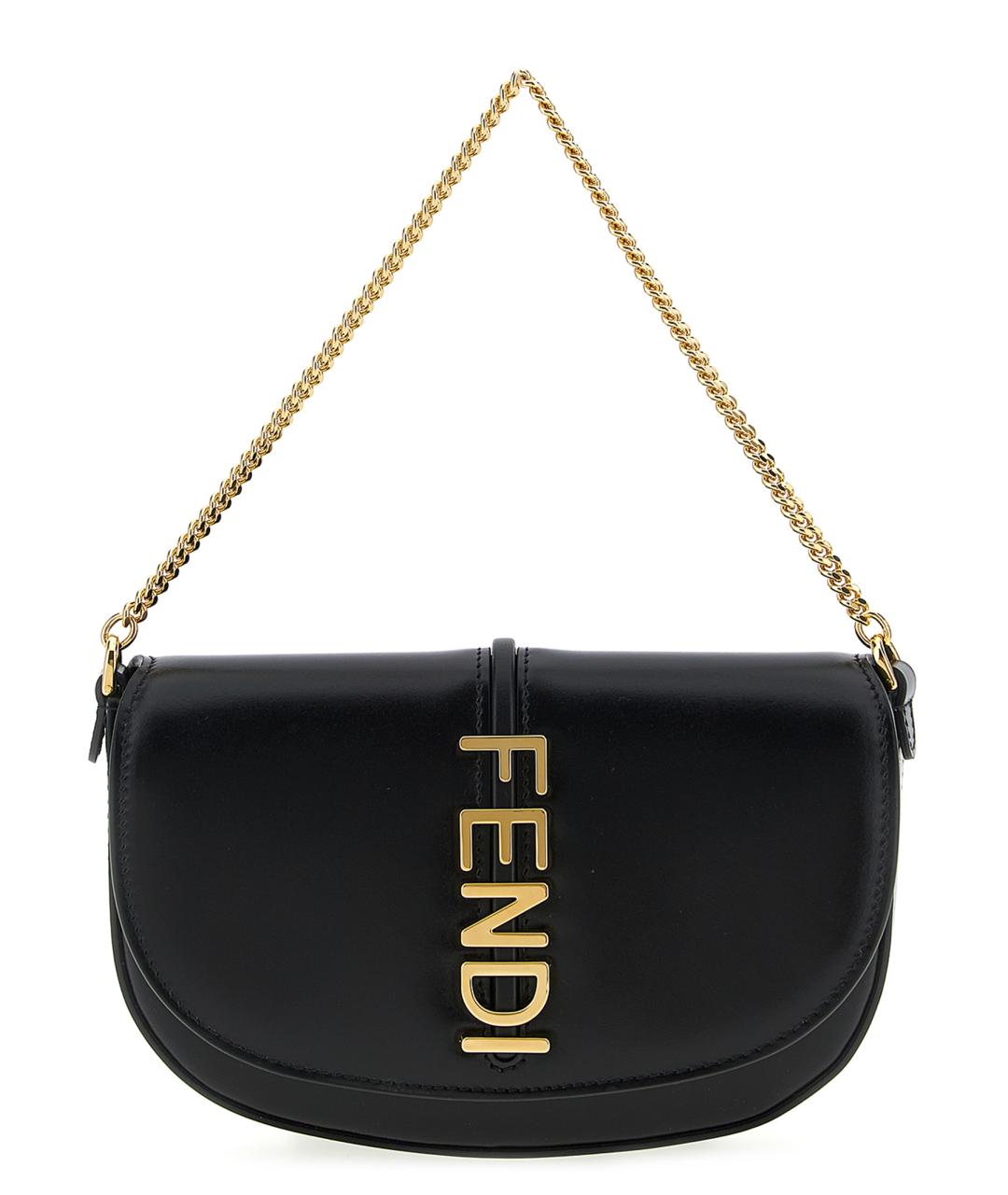 FENDI Черный кожаный кошелек, фото 1