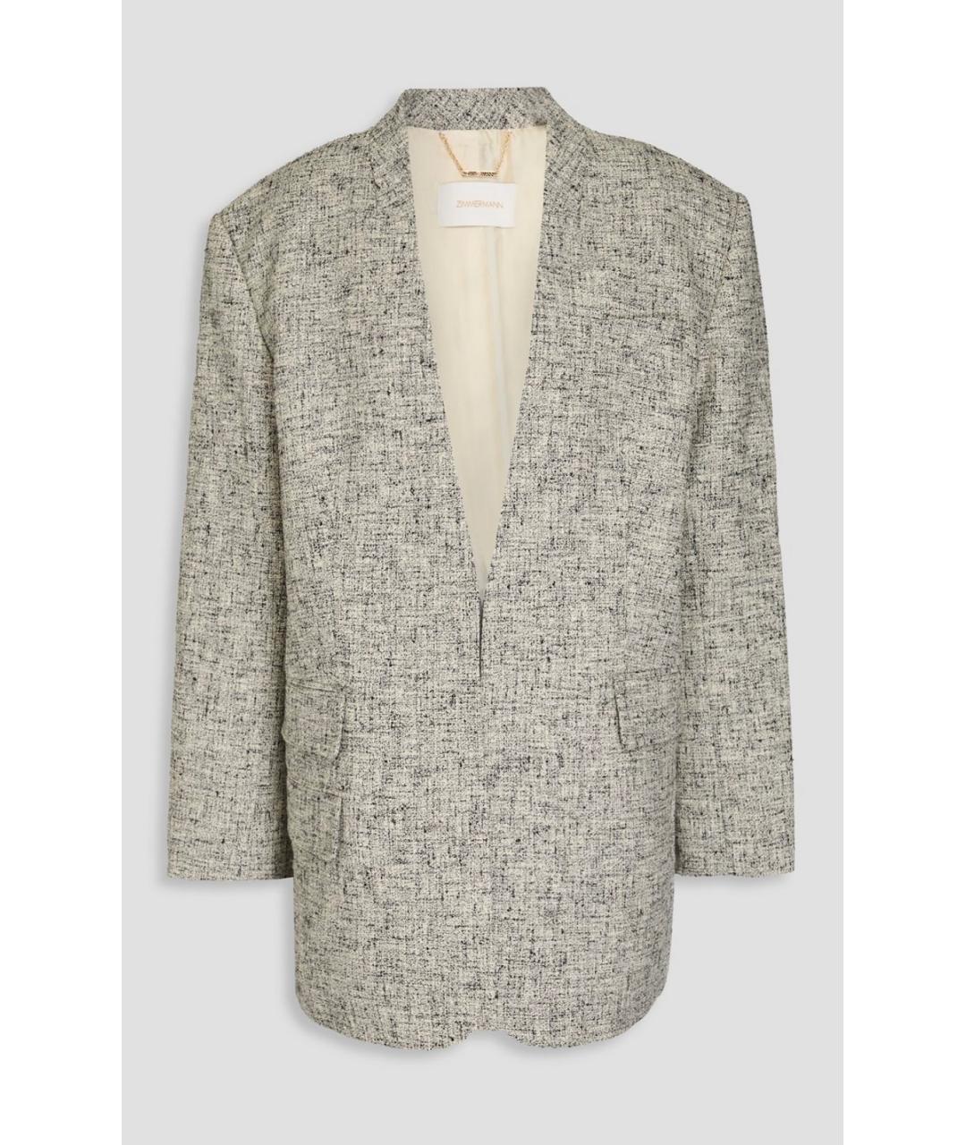 ZIMMERMANN Бежевый жакет/пиджак, фото 4