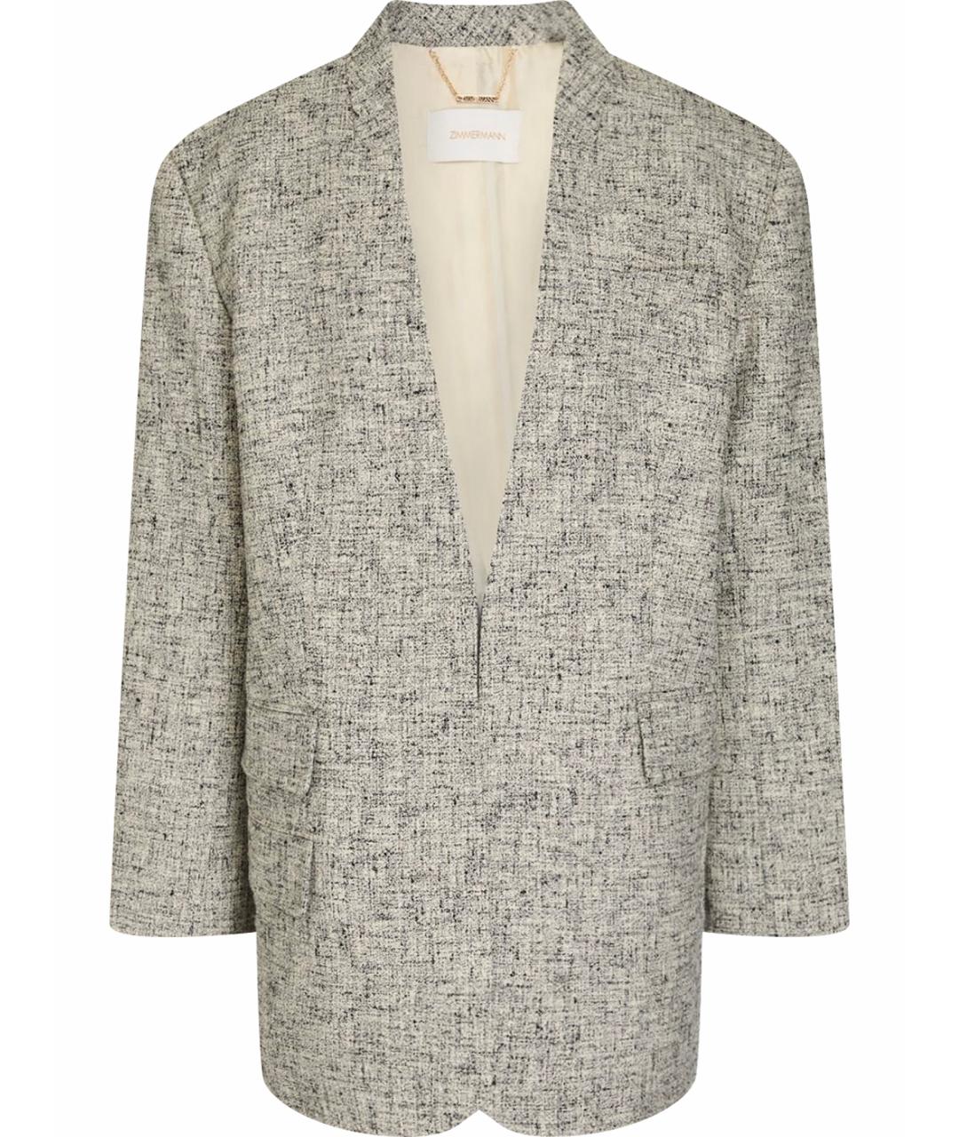 ZIMMERMANN Бежевый жакет/пиджак, фото 1
