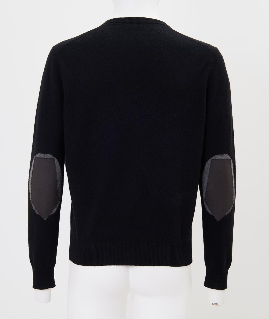HERMES Черный кашемировый джемпер / свитер, фото 7