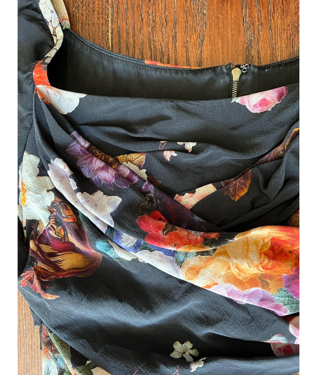 DOLCE&GABBANA Черное шелковое вечернее платье, фото 4