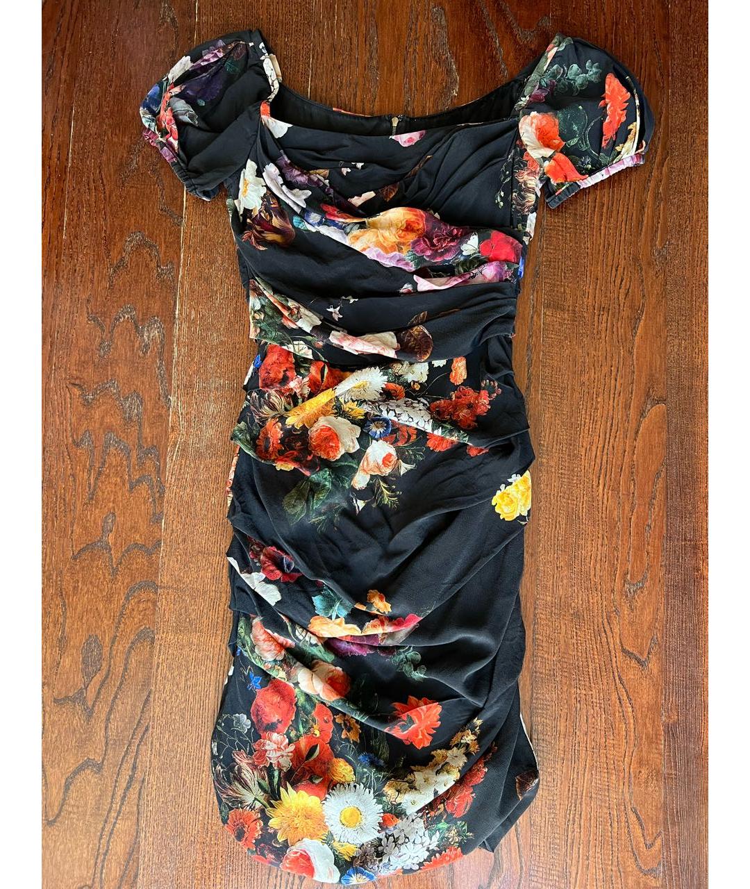 DOLCE&GABBANA Черное шелковое вечернее платье, фото 7