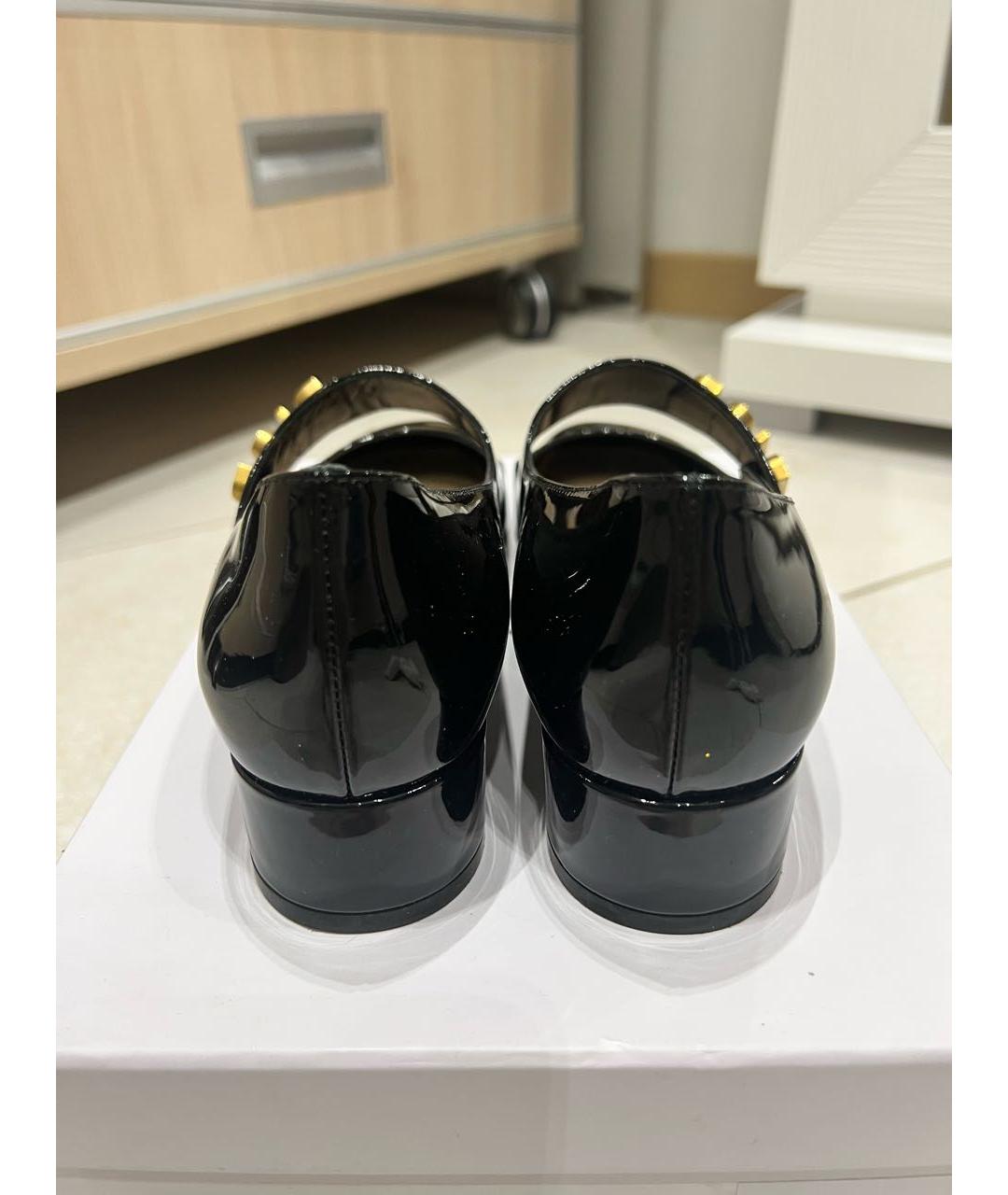 CHRISTIAN DIOR Черные туфли из лакированной кожи, фото 3