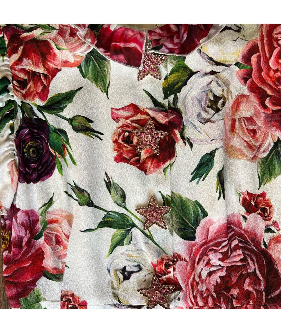 DOLCE&GABBANA Коралловое шелковое коктейльное платье, фото 4