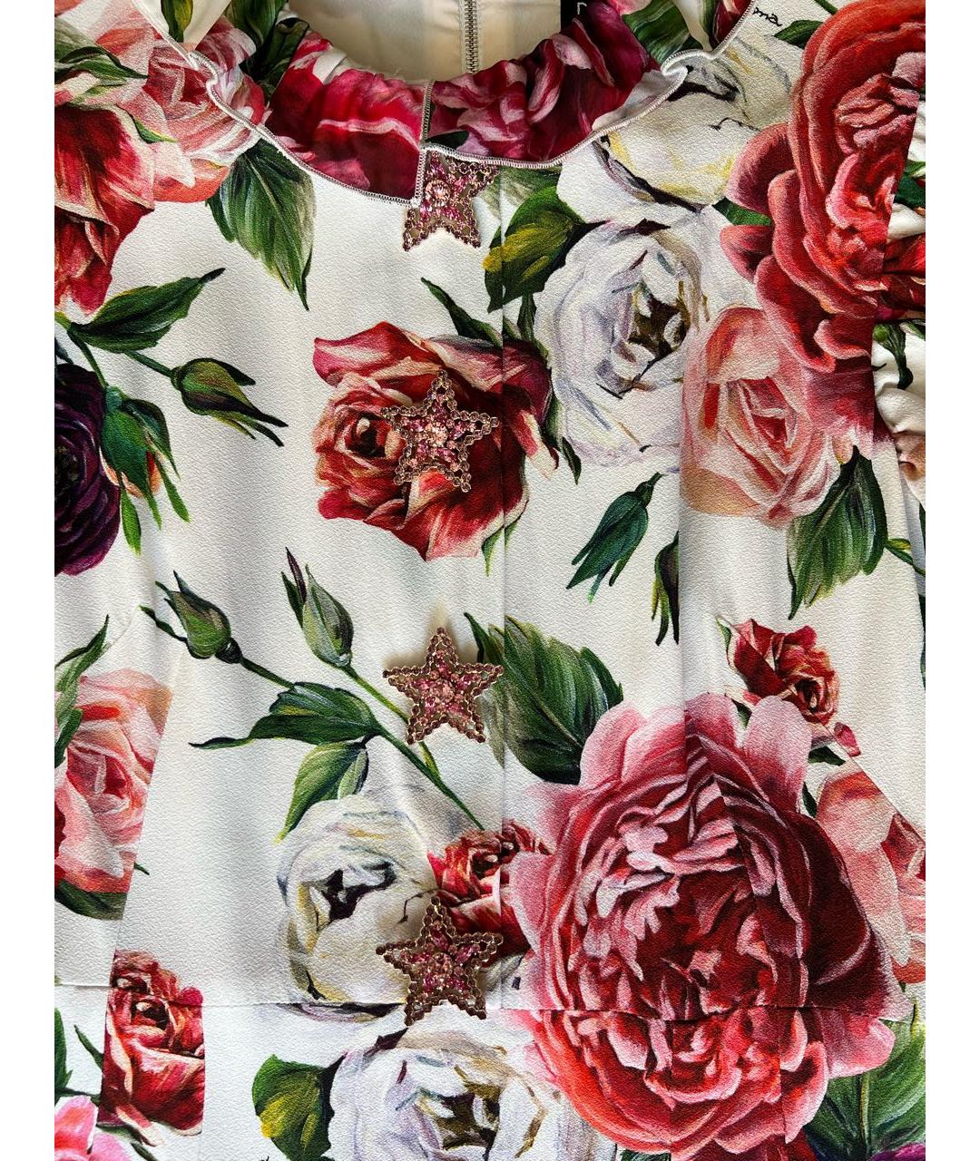 DOLCE&GABBANA Коралловое шелковое коктейльное платье, фото 3