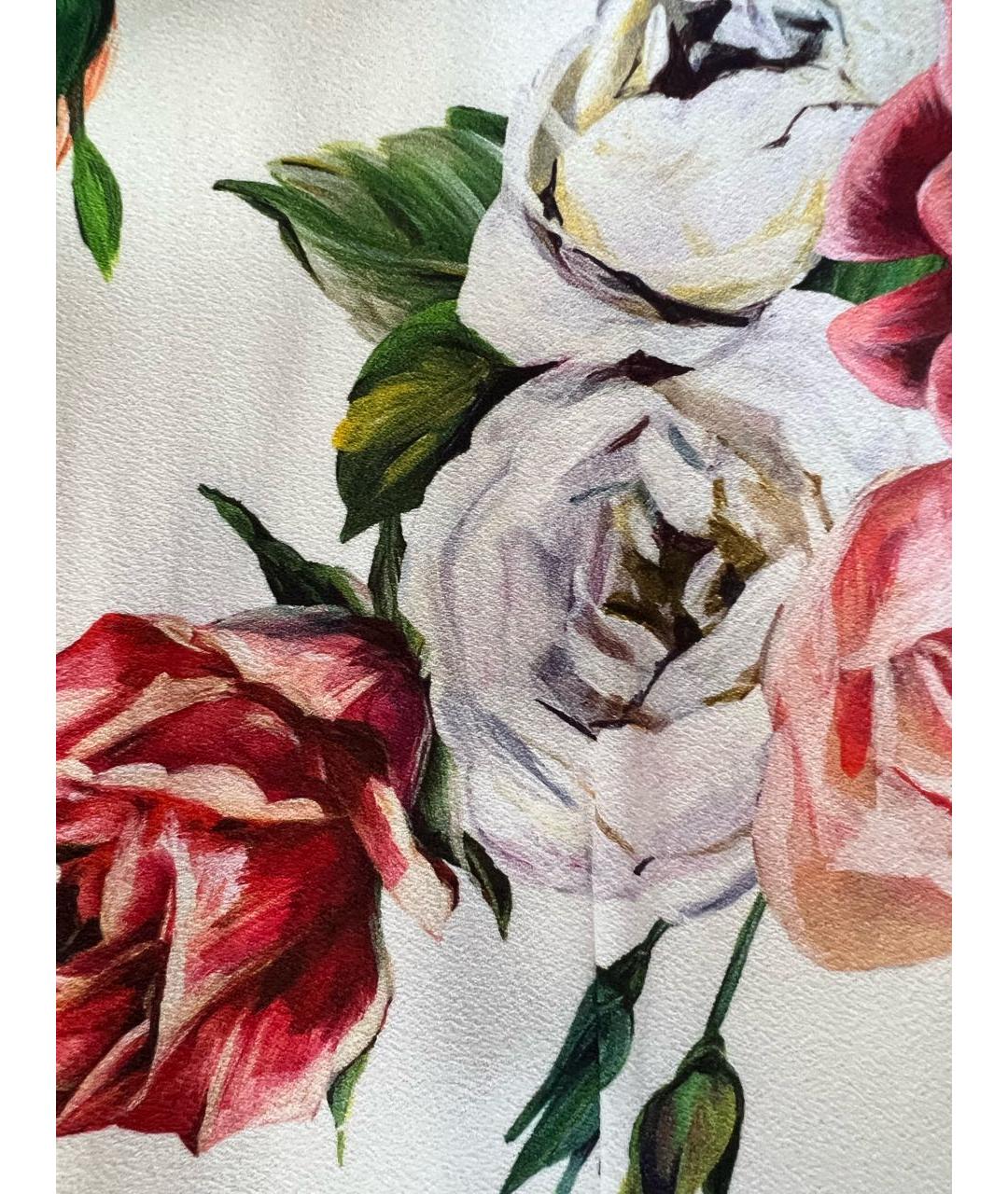 DOLCE&GABBANA Коралловое шелковое коктейльное платье, фото 7