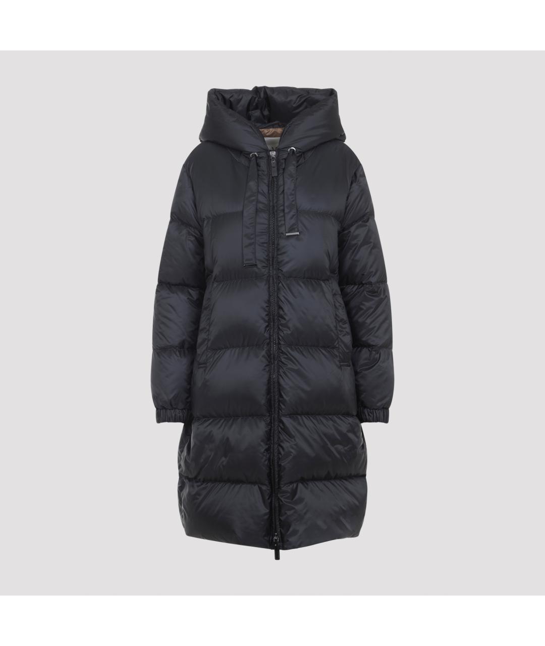 MAX MARA Антрацитовый полиэстеровый пуховик, фото 2