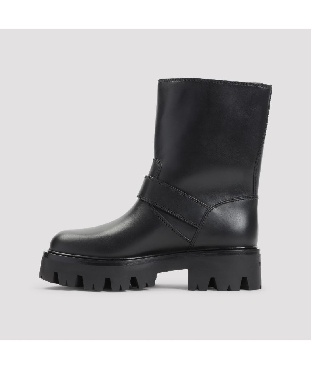 PRADA Черные кожаные ботинки, фото 4