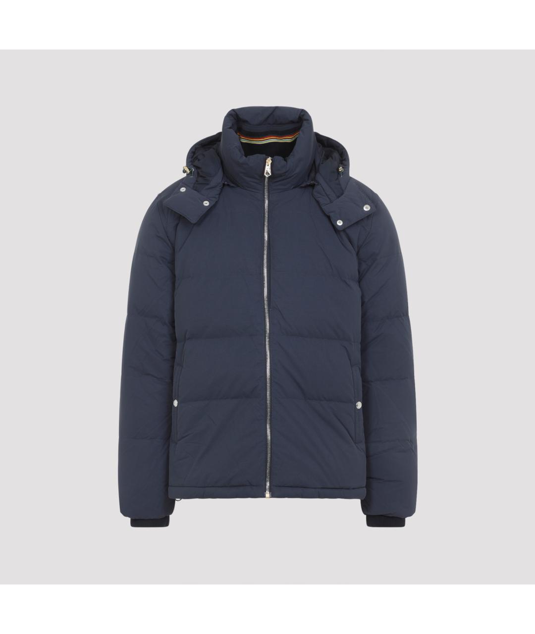 PAUL SMITH Темно-синий полиамидовый пуховик, фото 2