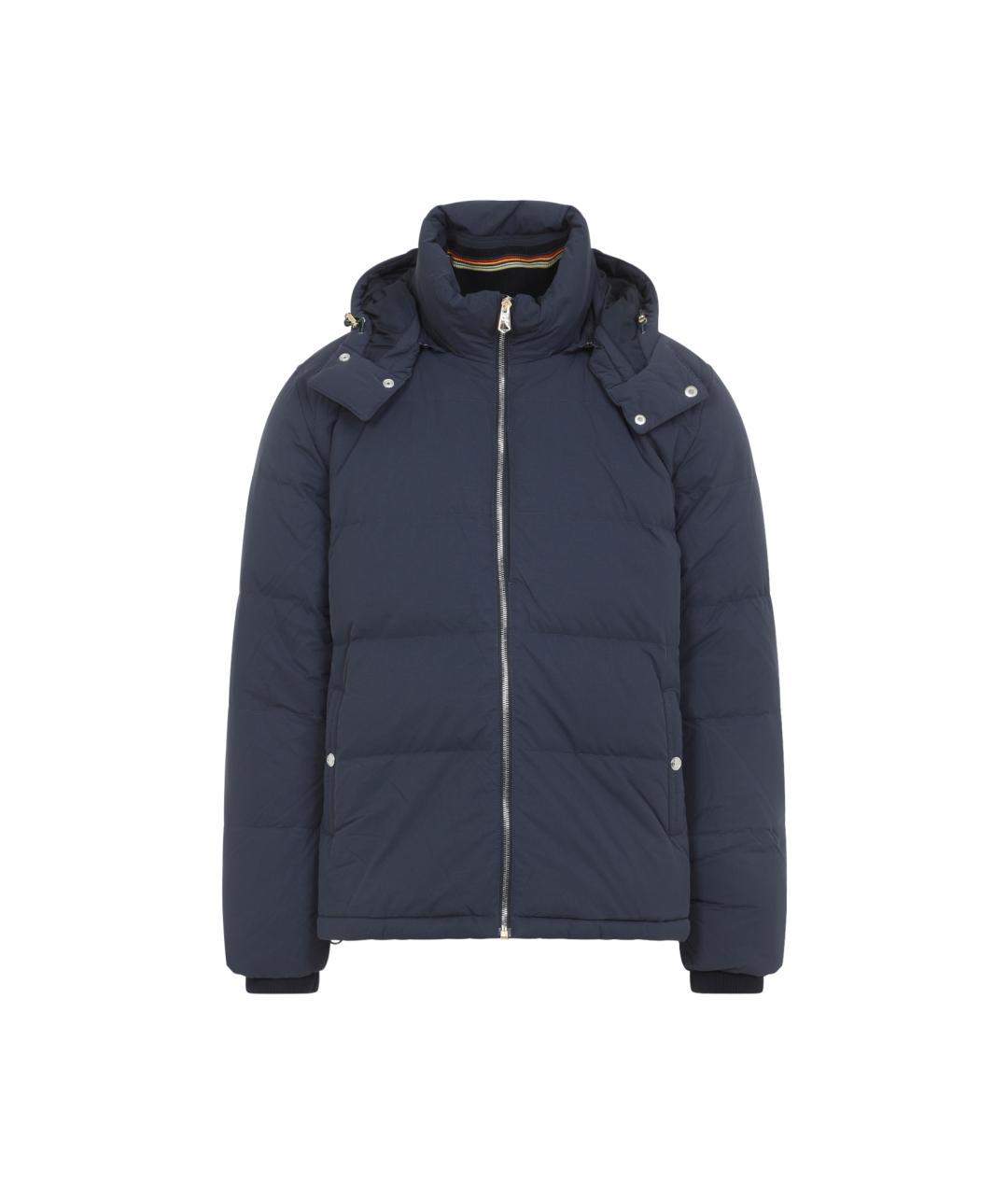 PAUL SMITH Темно-синий полиамидовый пуховик, фото 1