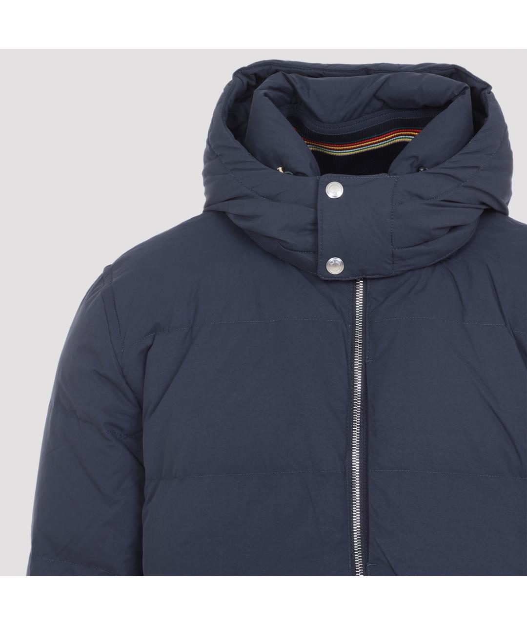 PAUL SMITH Темно-синий полиамидовый пуховик, фото 6