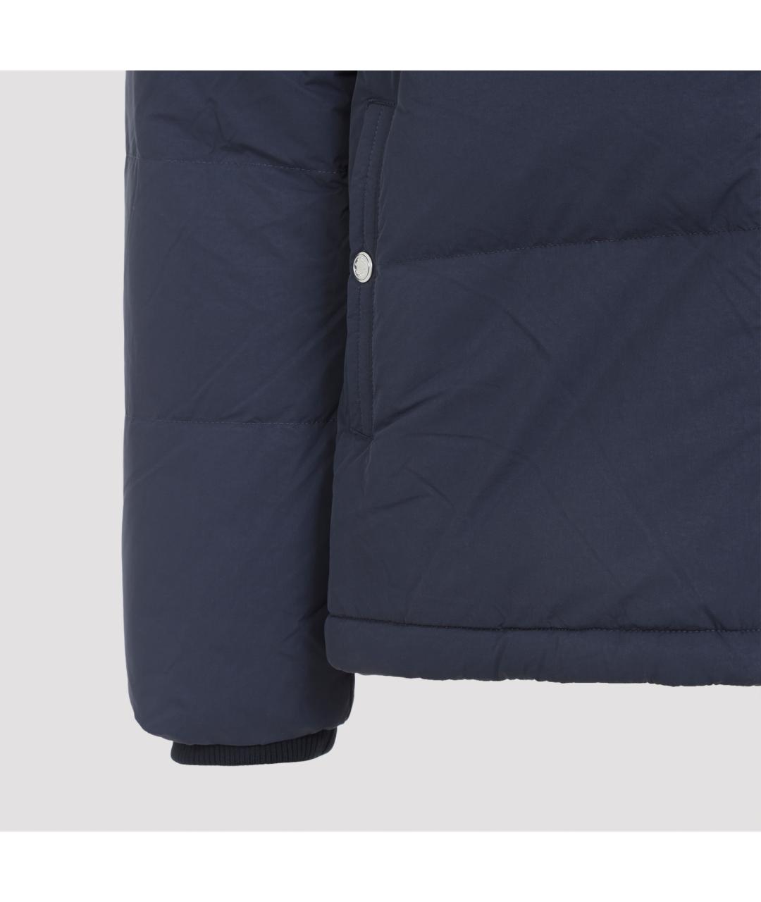 PAUL SMITH Темно-синий полиамидовый пуховик, фото 5