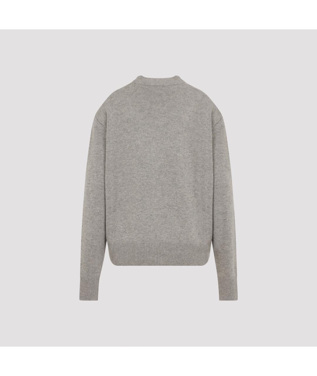 THE FRANKIE SHOP Серый кашемировый джемпер / свитер, фото 2
