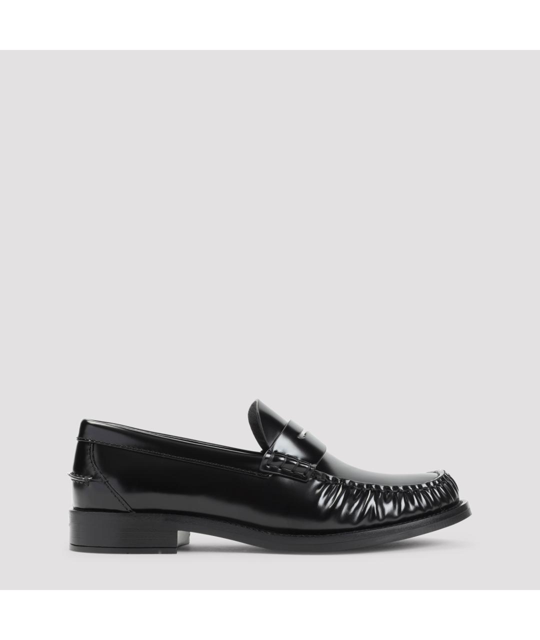 PRADA Черные кожаные лоферы, фото 2