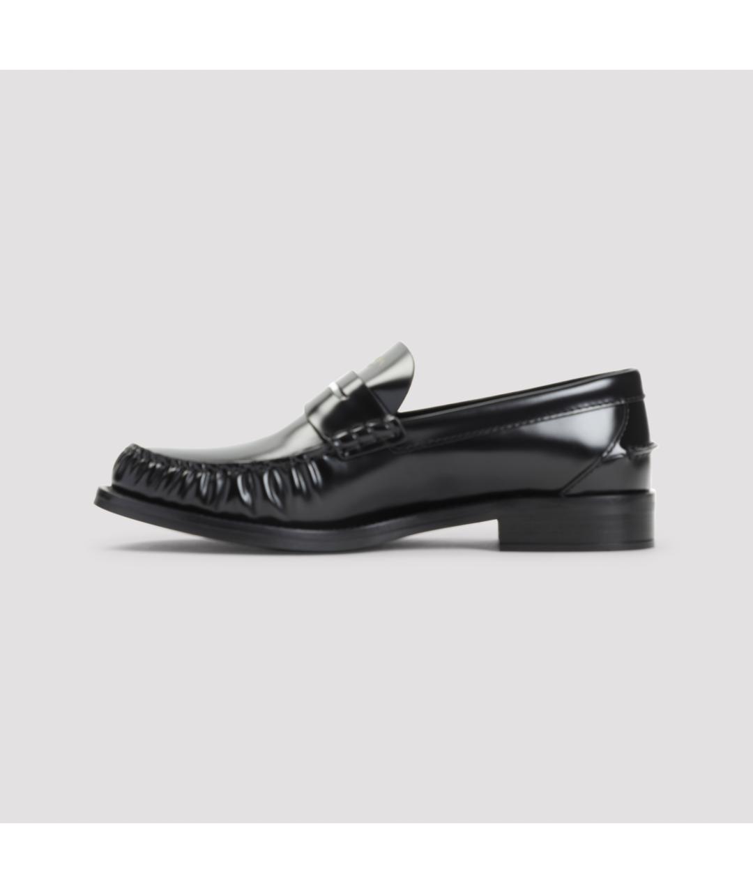 PRADA Черные кожаные лоферы, фото 4