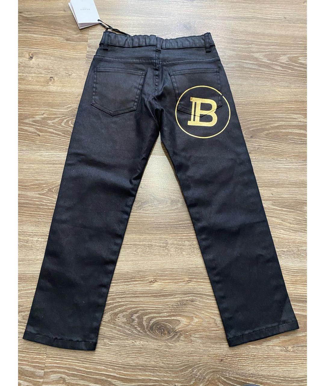 BALMAIN KIDS Черные хлопковые детские джинсы, фото 2