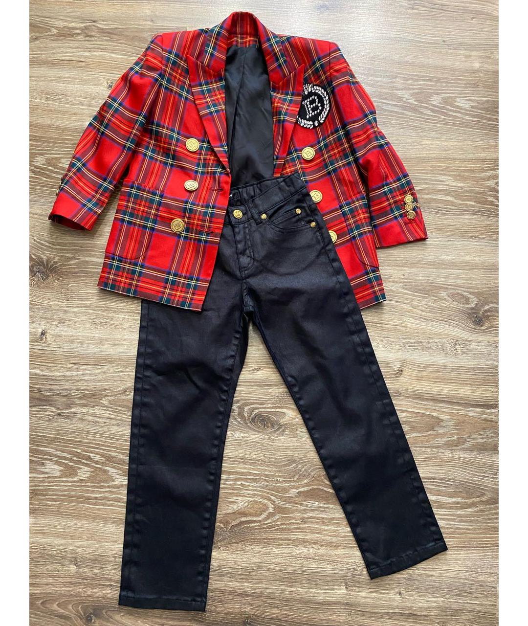 BALMAIN KIDS Черные хлопковые детские джинсы, фото 3