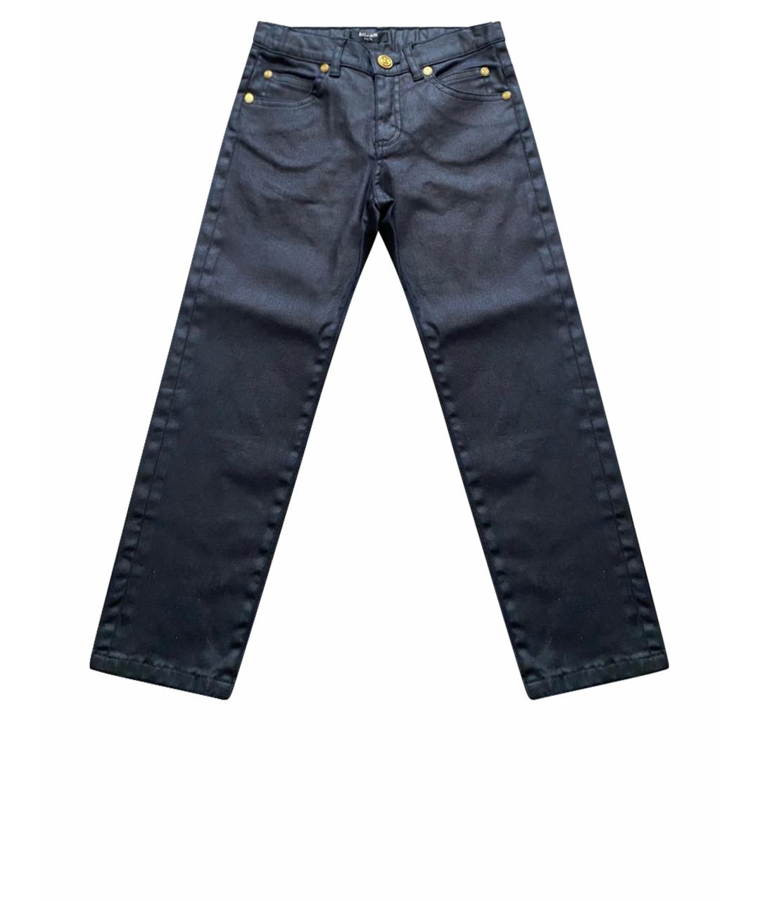 BALMAIN KIDS Черные хлопковые детские джинсы, фото 1