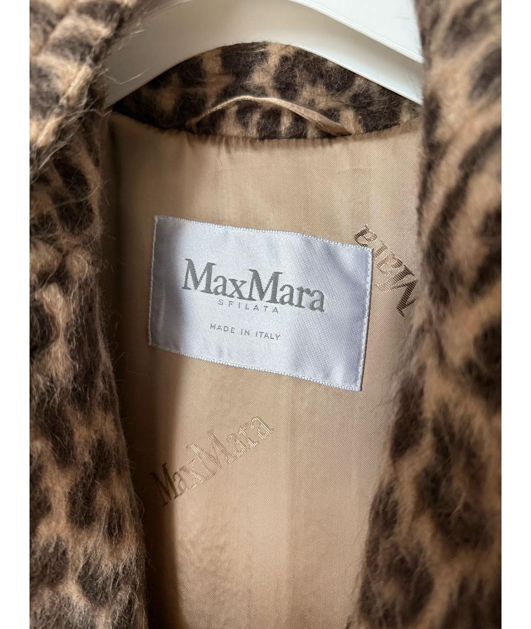 MAX MARA Коричневое шерстяное пальто, фото 3