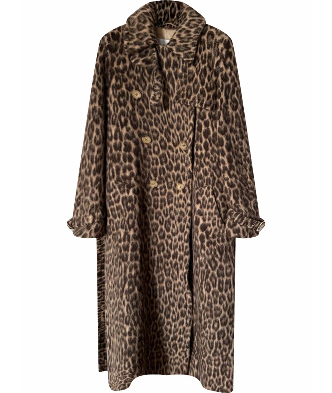 MAX MARA Коричневое шерстяное пальто, фото 1
