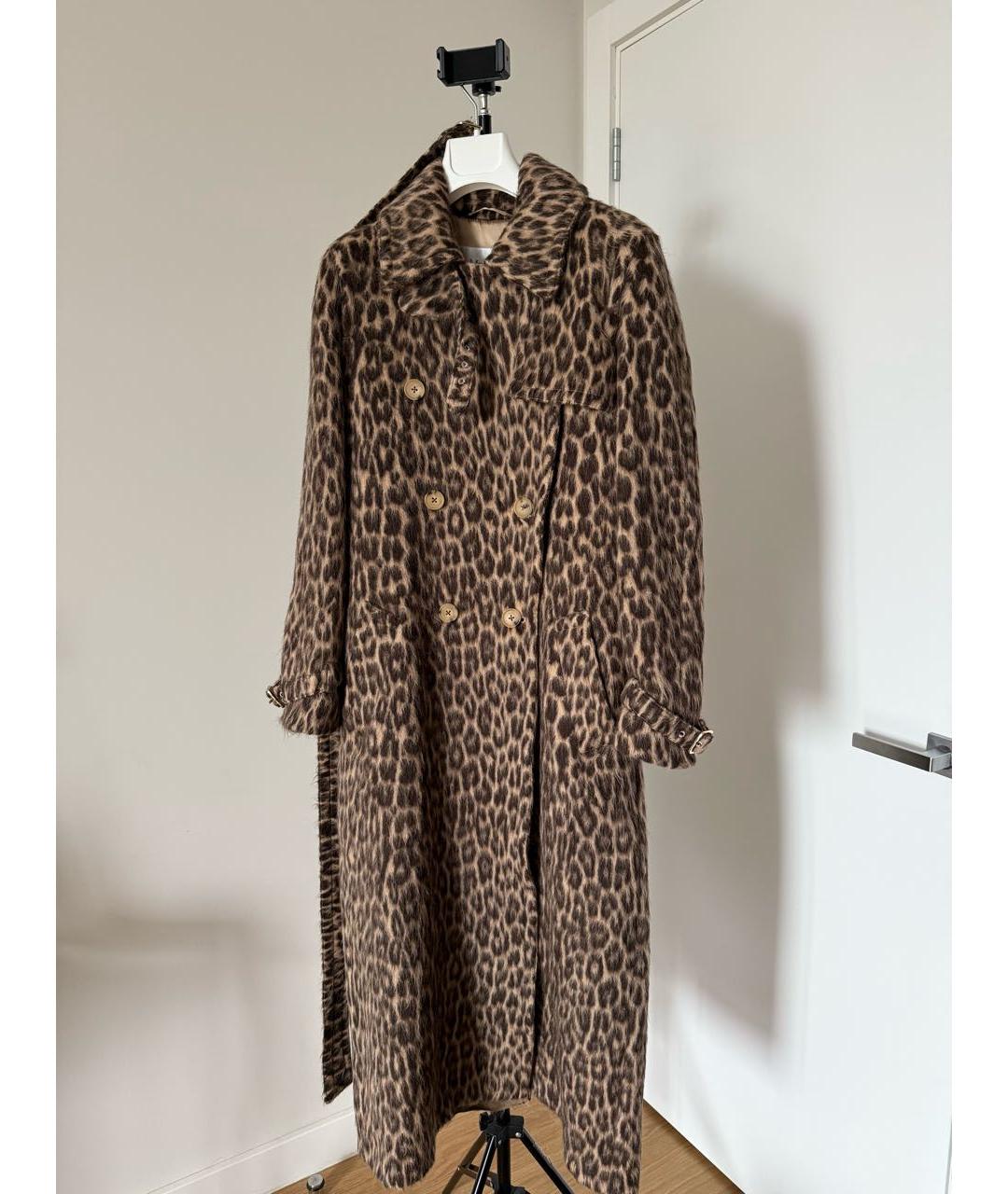 MAX MARA Коричневое шерстяное пальто, фото 6