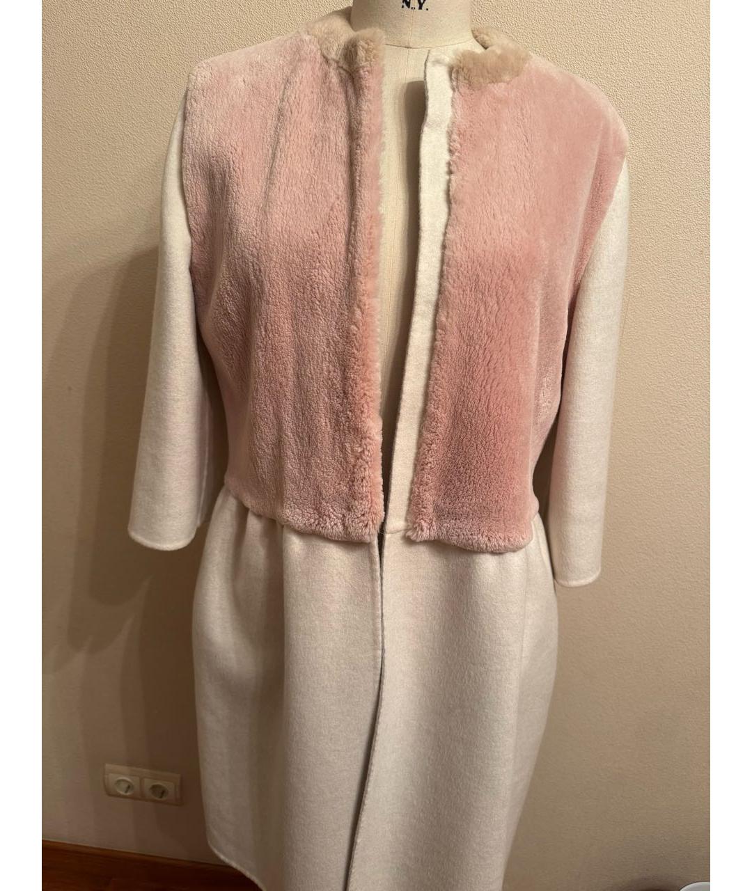 FENDI Белое кашемировое пальто, фото 9