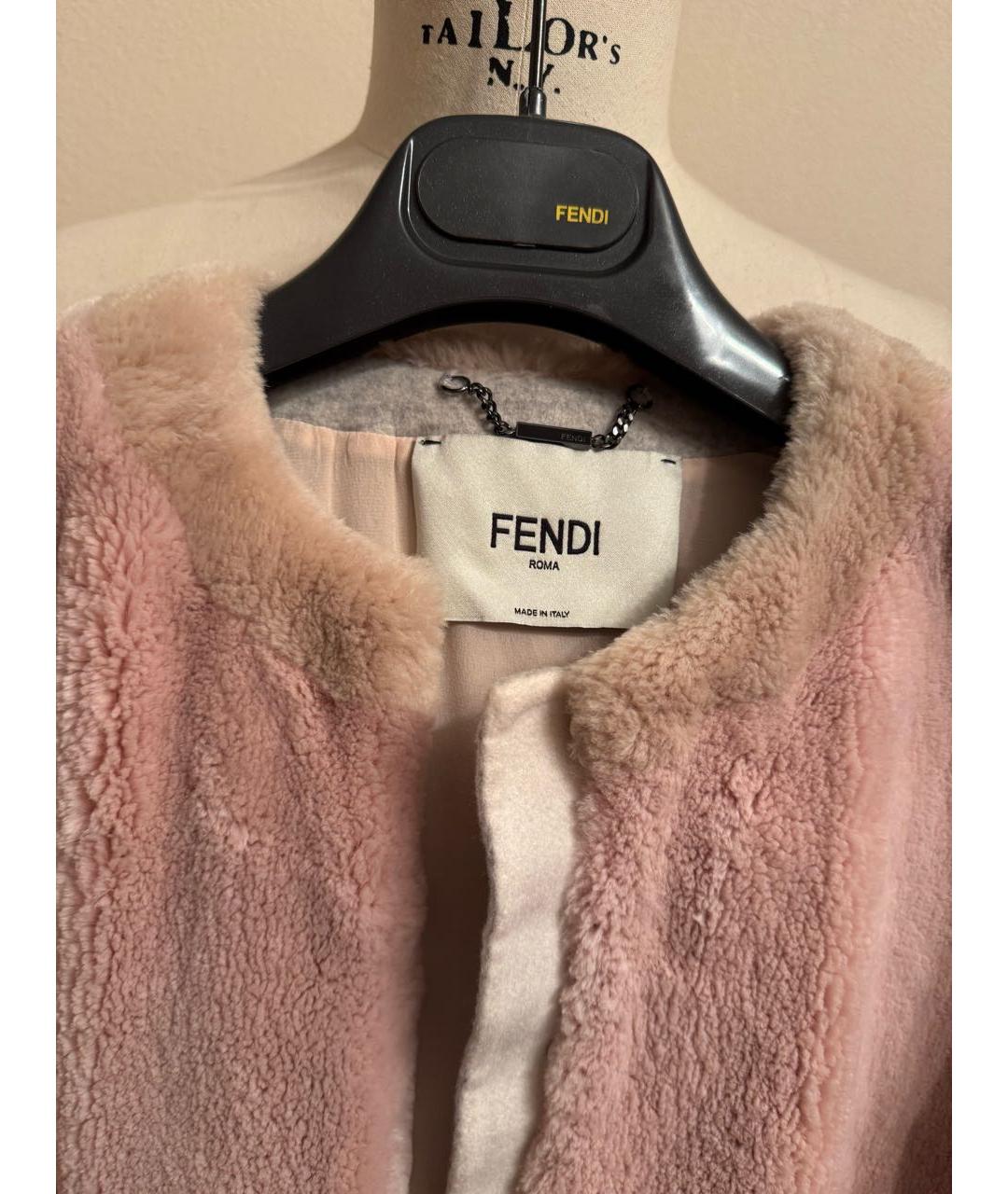 FENDI Белое кашемировое пальто, фото 4