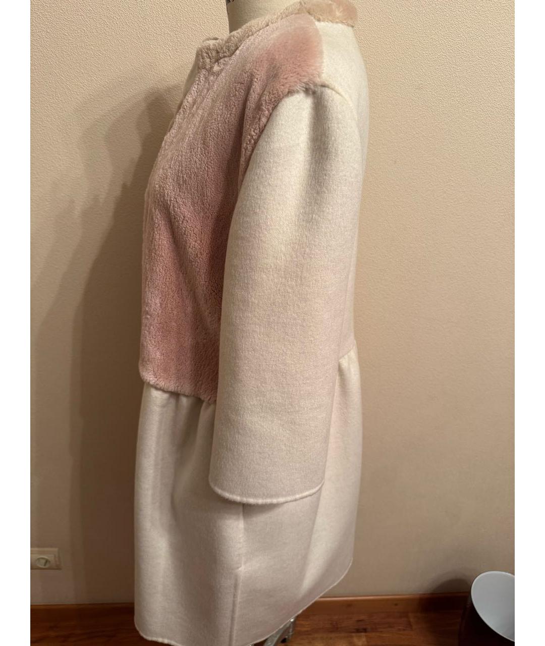 FENDI Белое кашемировое пальто, фото 8