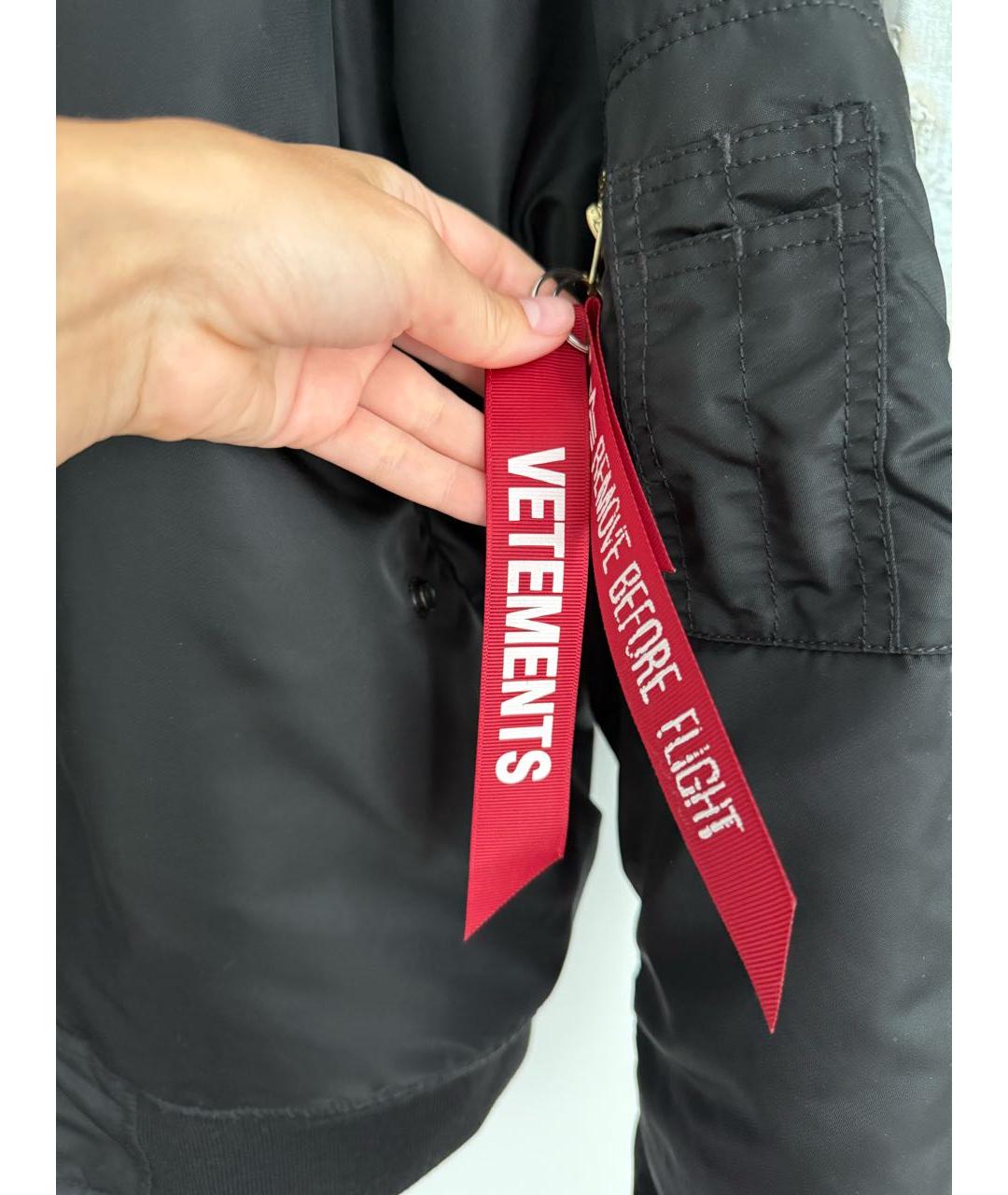 VETEMENTS Черная куртка, фото 4