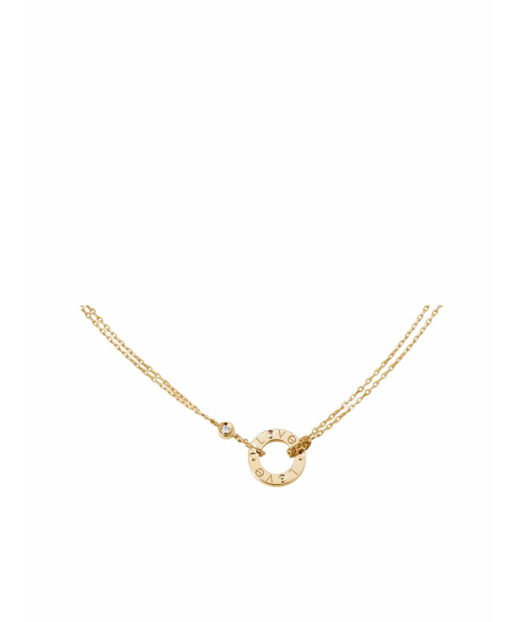 CARTIER Золотое колье из желтого золота, фото 1