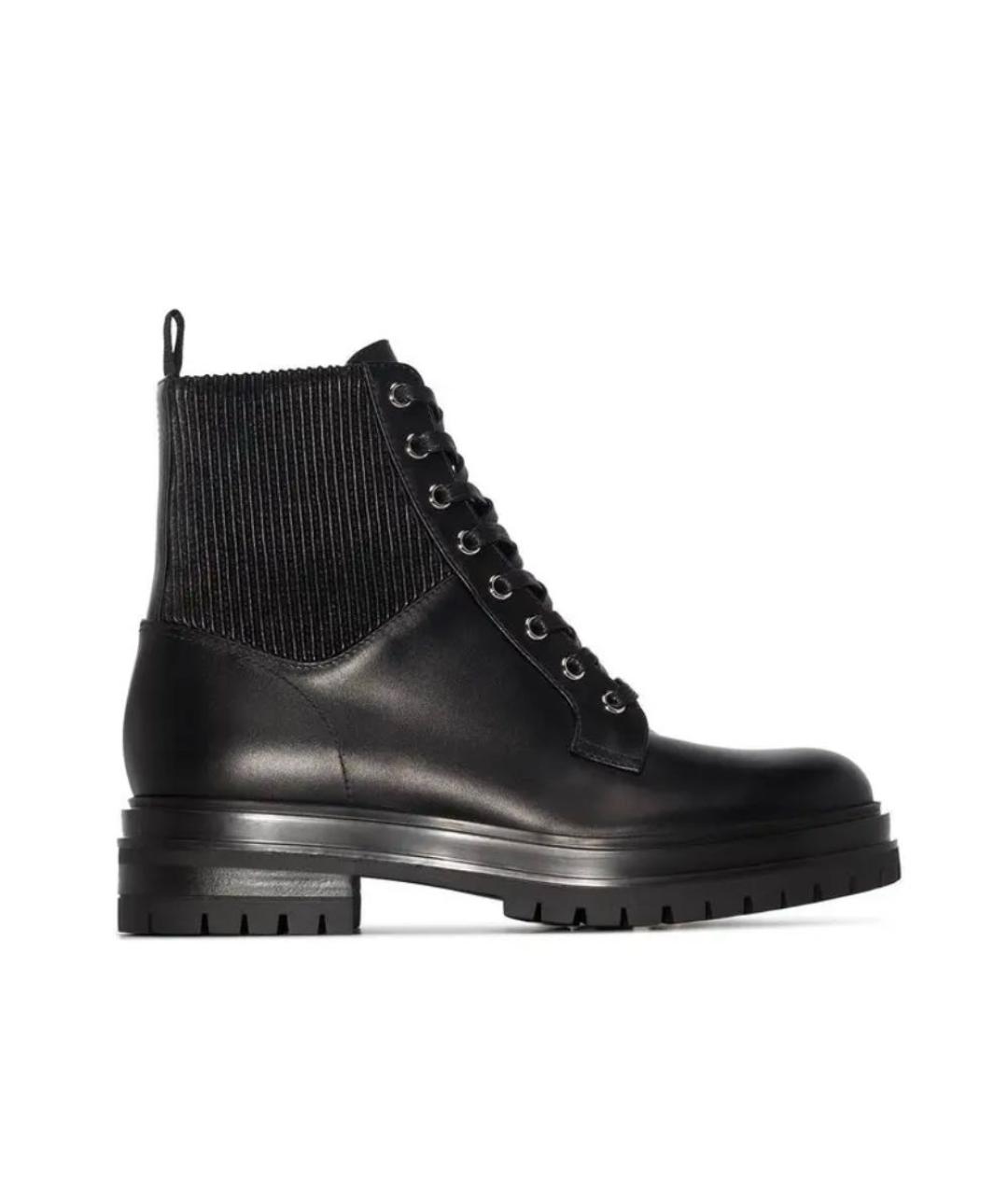 GIANVITO ROSSI Черные кожаные ботинки, фото 9