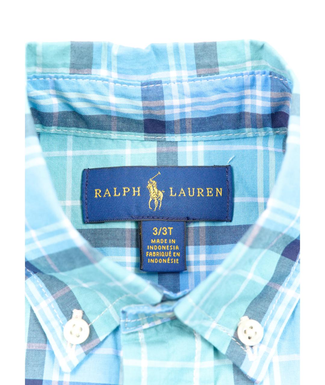 RALPH LAUREN Мульти хлопковая детская рубашка, фото 3