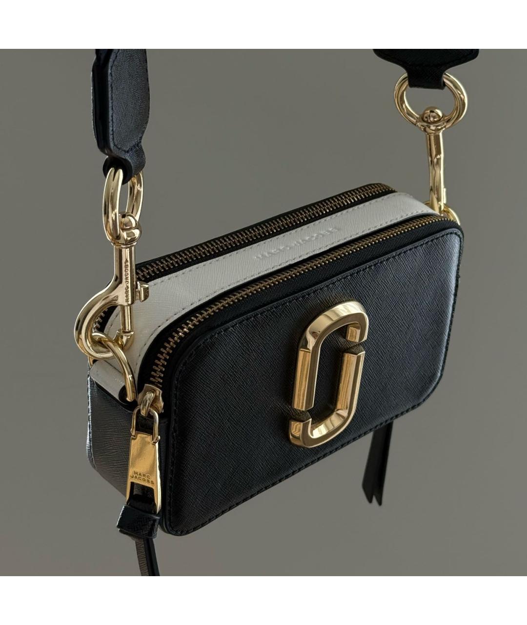 MARC JACOBS Черная кожаная сумка через плечо, фото 2