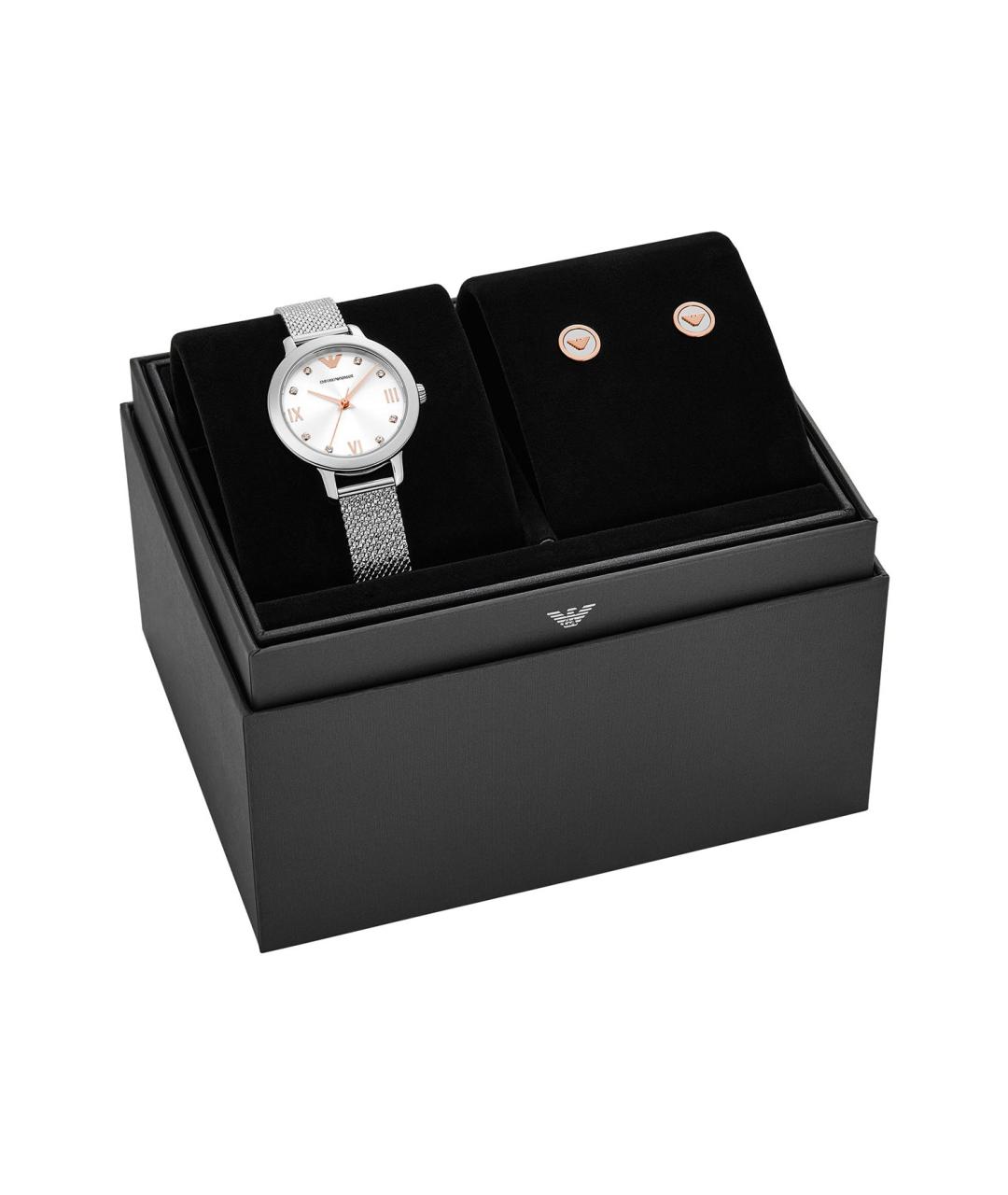 EMPORIO ARMANI Серебряные стальные часы, фото 5