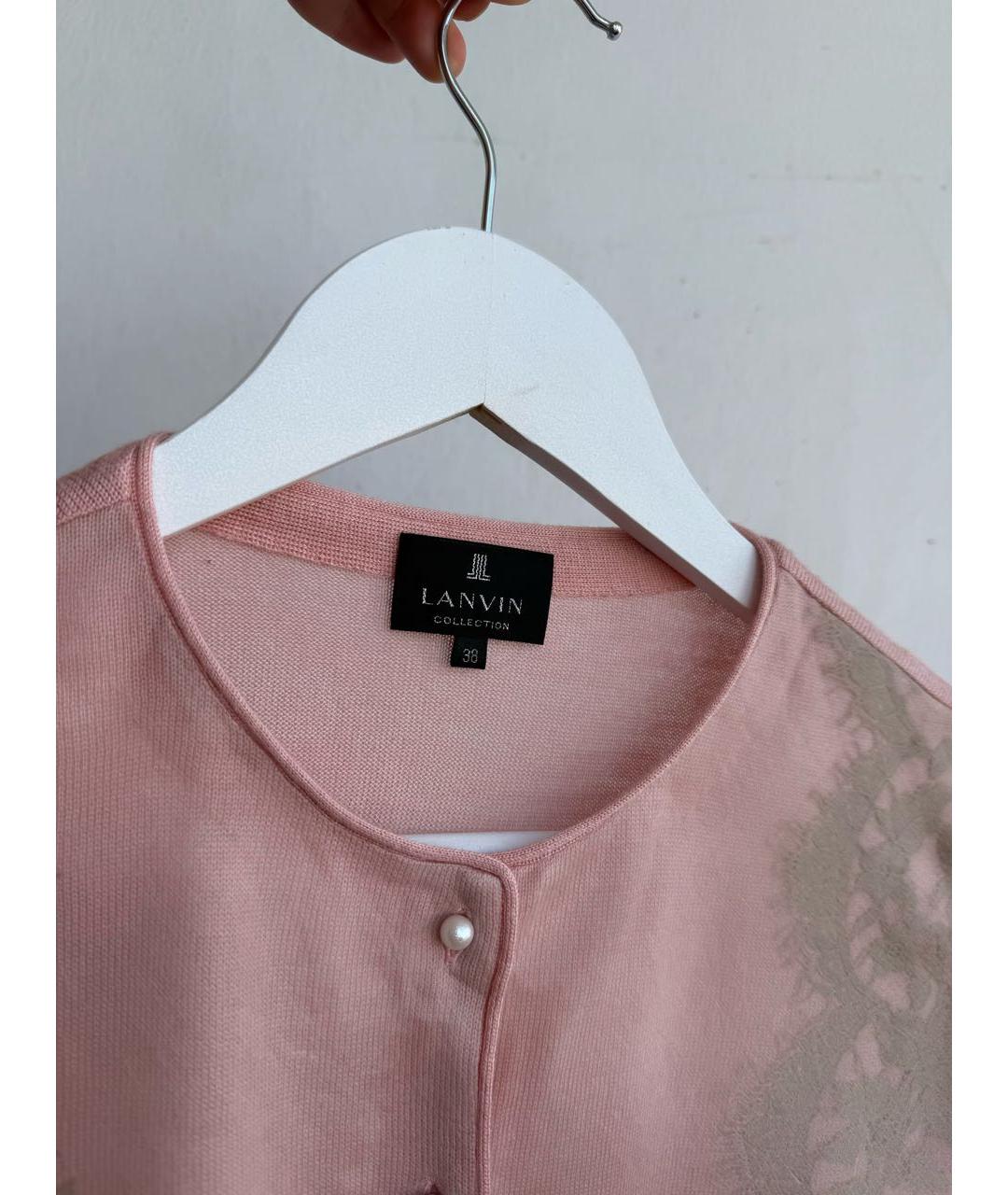 LANVIN Розовый кардиган, фото 4