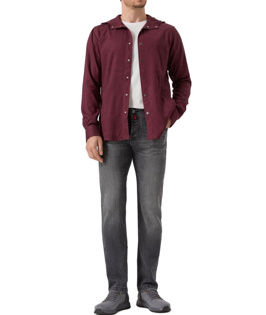 KITON Черные хлопко-эластановые джинсы скинни, фото 3
