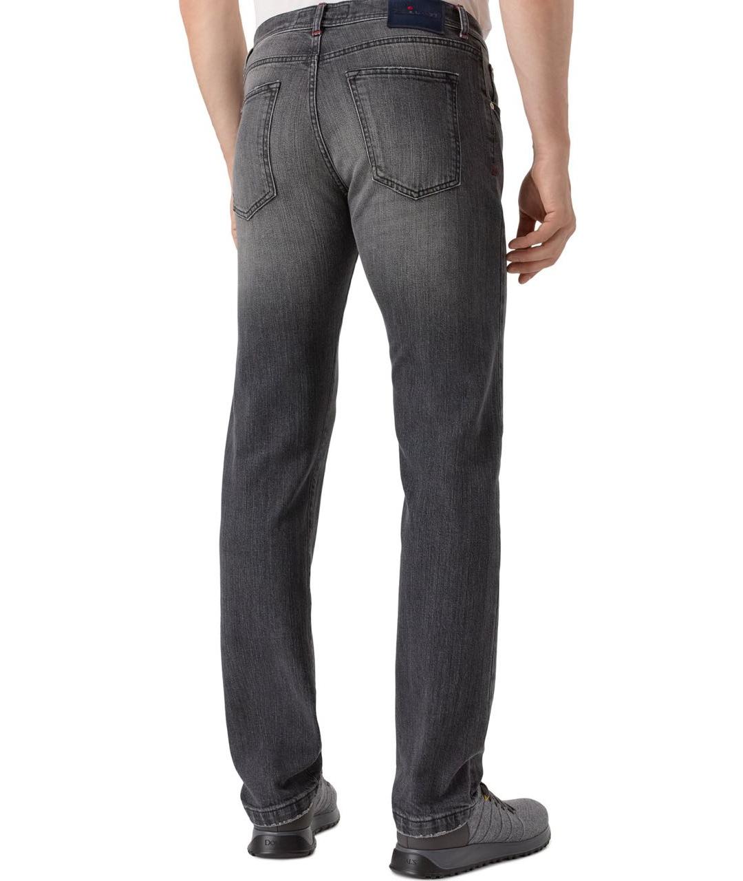 KITON Черные хлопко-эластановые джинсы скинни, фото 4